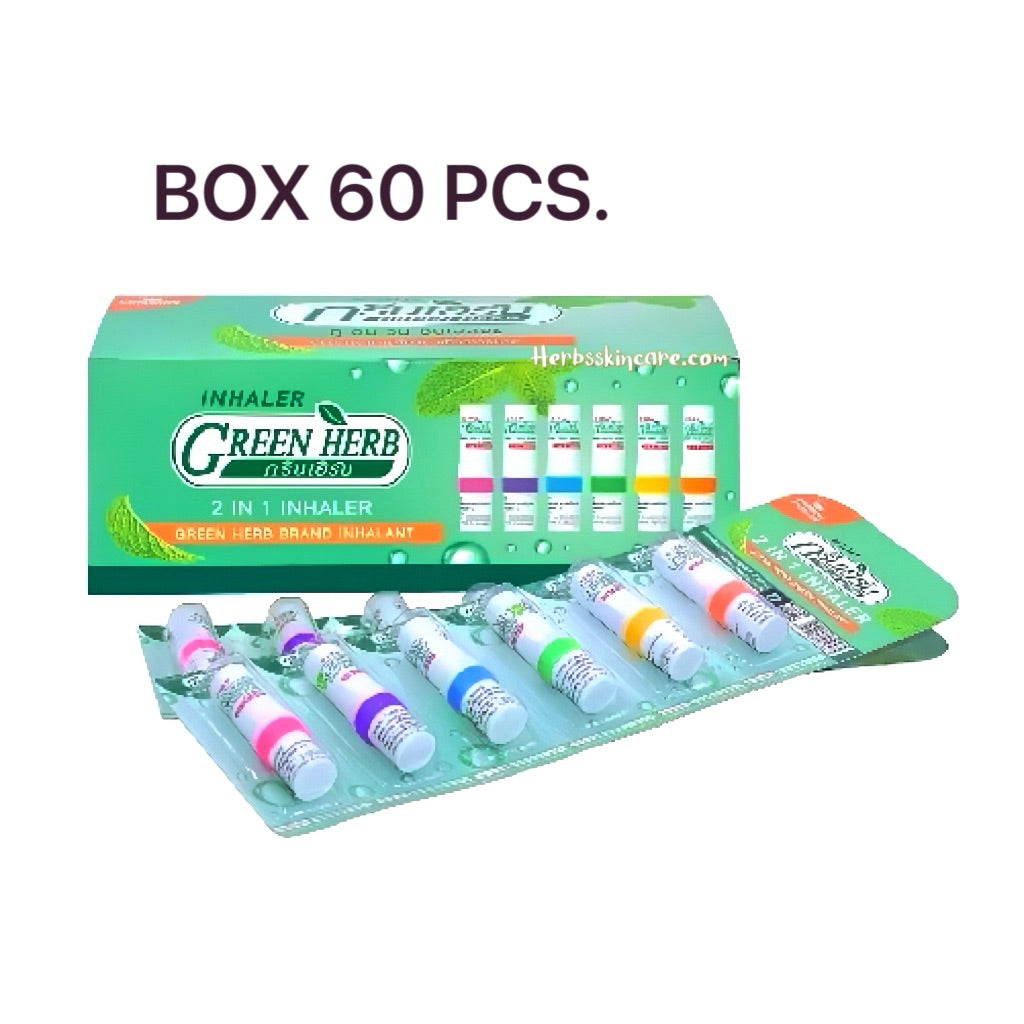 INALADOR DE HIERBAS VERDES 2 ML. (CAJA DE 60 UNIDADES)