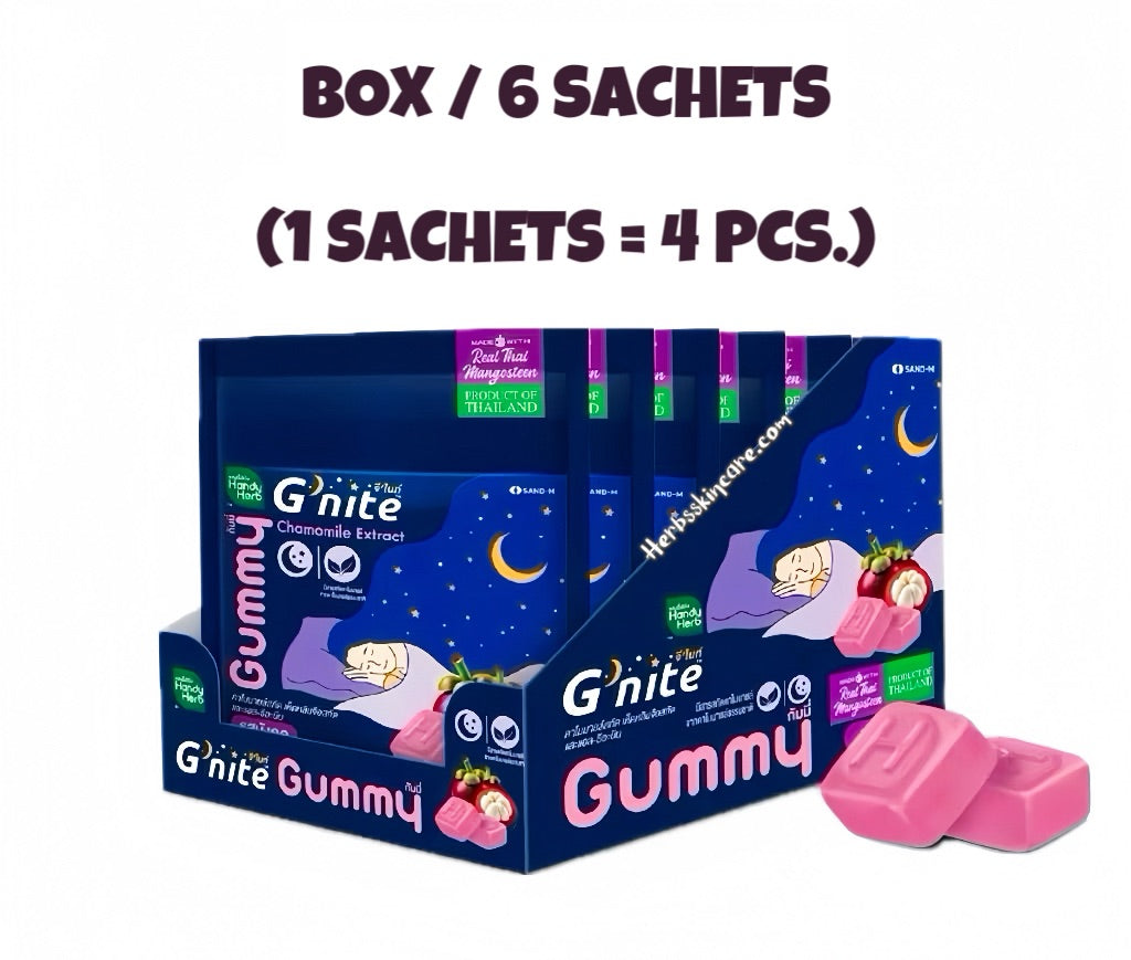 GOMITA HANDY HERB G'NITE - SABOR UVA / CAJA 6 SOBRES (1 SOBRE = 4 UDS.)