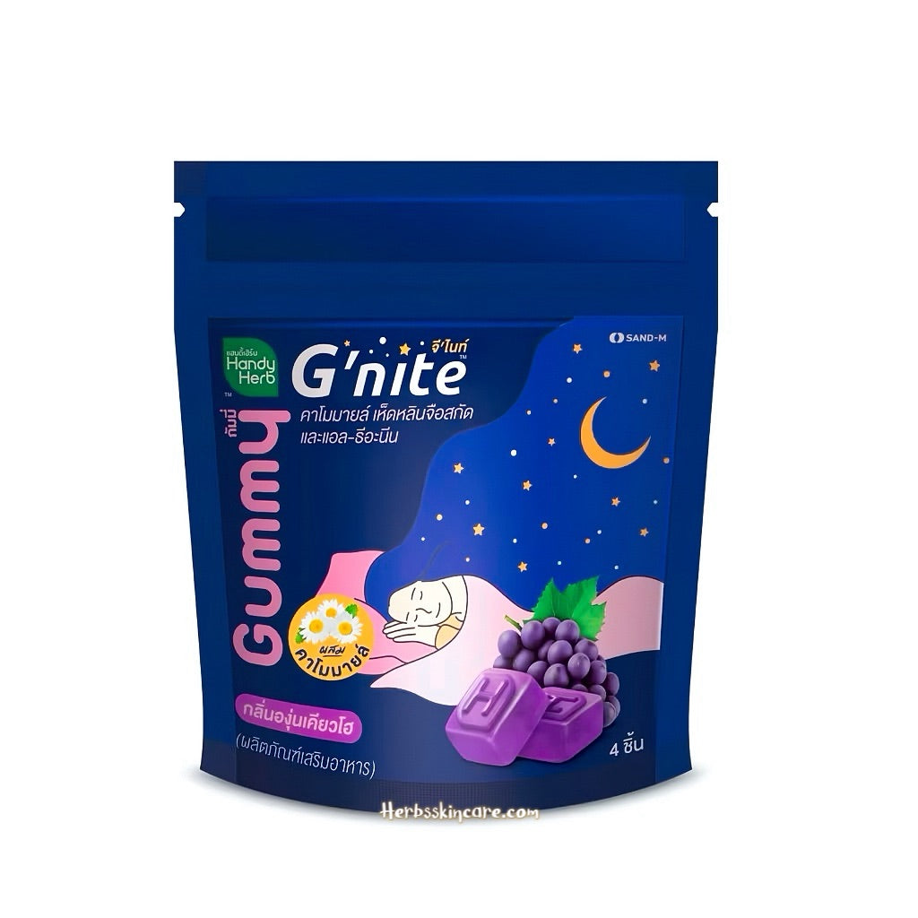 GOMITA HANDY HERB G'NITE - SABOR UVA / CAJA 6 SOBRES (1 SOBRE = 4 UDS.)