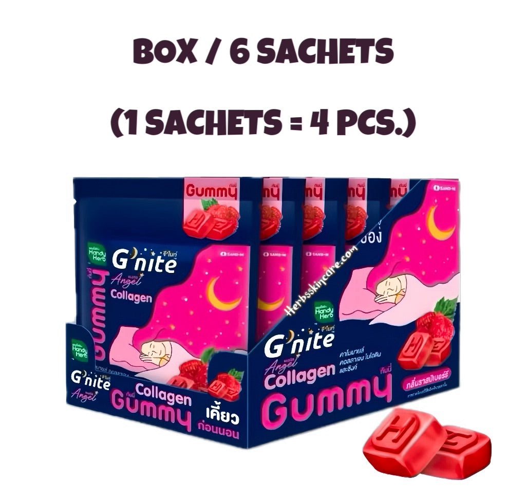 GOMITA HANDY HERB G'NITE - SABOR FRAMBUESA / CAJA 6 SACHETS (1 SACHET = 4 UDS.)