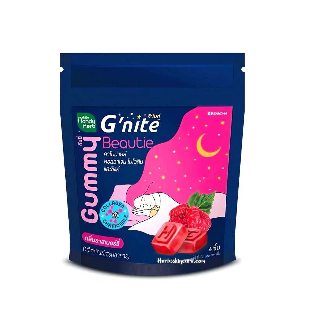 GOMITA HANDY HERB G'NITE - SABOR FRAMBUESA / CAJA 6 SACHETS (1 SACHET = 4 UDS.)