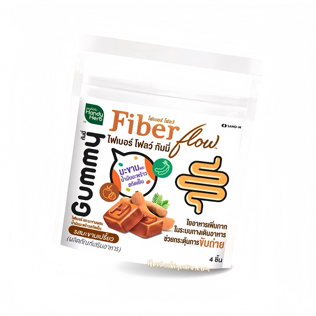 HANDYHERB FIBER FLOW - SABOR TAMARINDO ÁCIDO / CAJA 6 SACHETS (1 SACHET = 4 UNID.)