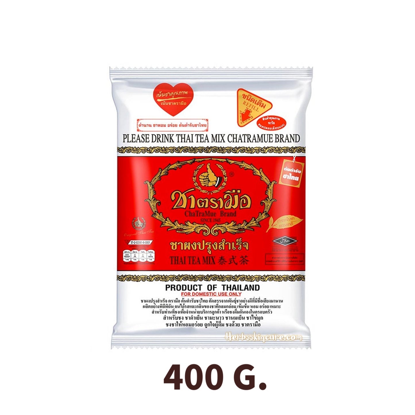 CHATRAMUE BRAND - MEZCLA DE TÉ TAILANDÉS 400 G.
