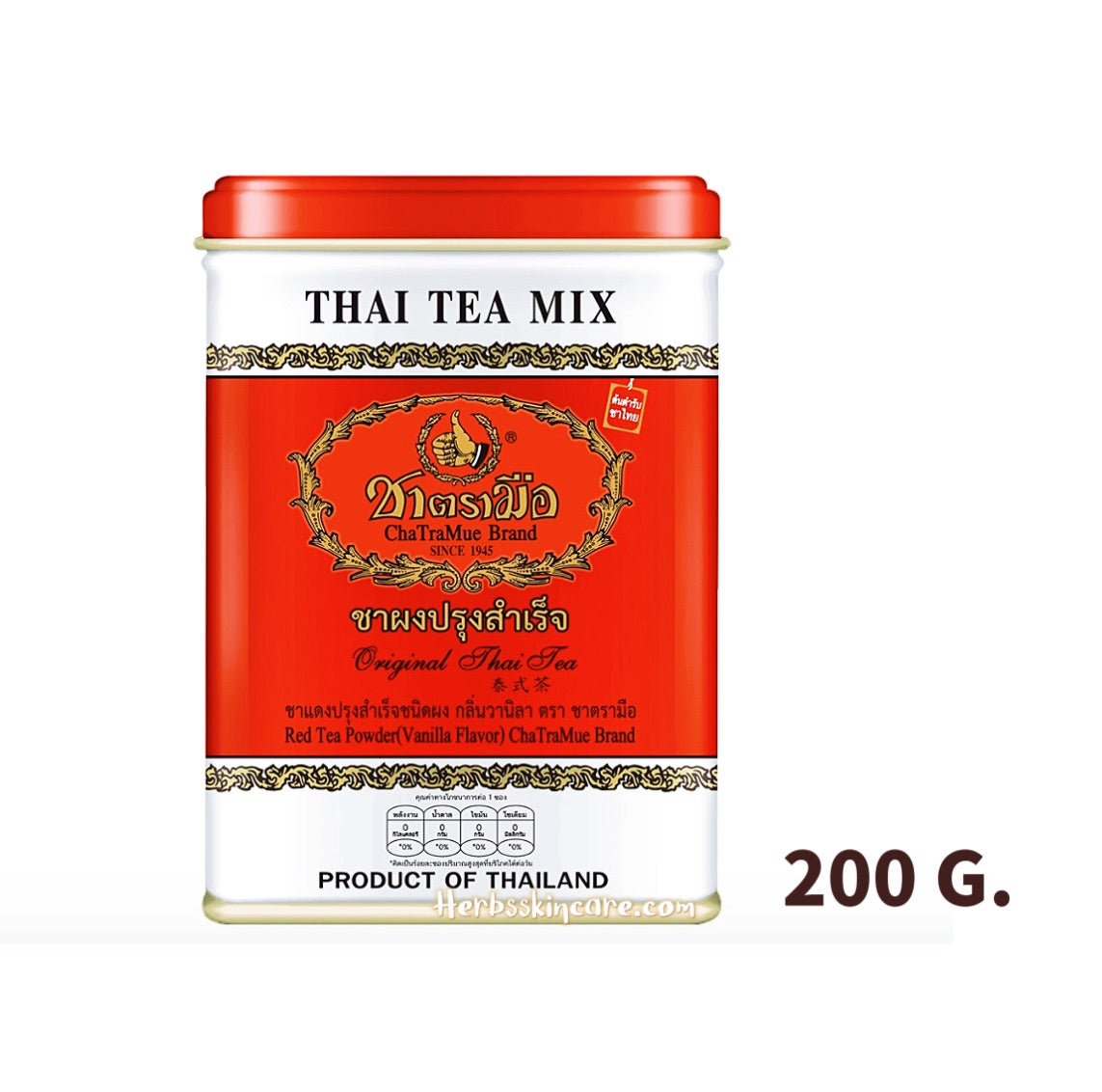MARCA CHATRAMUE - TÉ TAILANDÉS ORIGINAL 200 G.