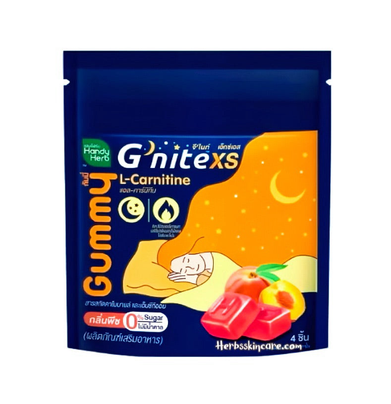 HANDY HERB G'NITE GUMMY - SABOR MELOCOTÓN / CAJA 6 SOBRES (1 SOBRE = 4 UDS.)