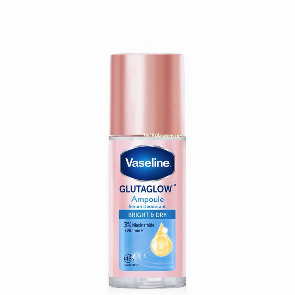 DESODORANTE VASELINE ROLL-ON SÉRUM GLUTAGLOW AMPOLLA 45 ML. - ACLARANTE Y SECO