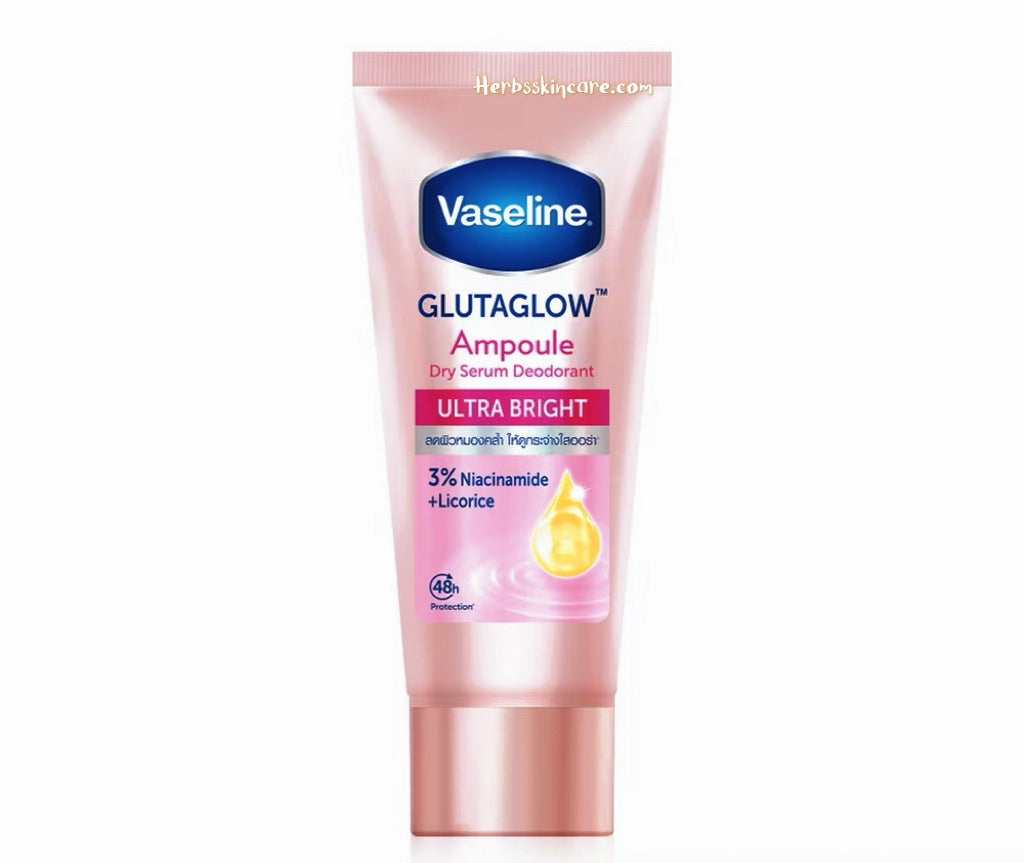VASELINA ANTITRANSPIRANTE DRY SERUM ULTRA BRIGHT 45 ML.