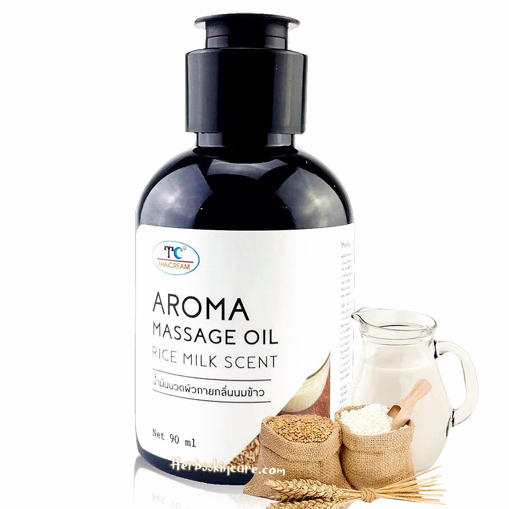 TC AROMA MASSAGE OIL 90 ML. (RICE MILK SCENT)