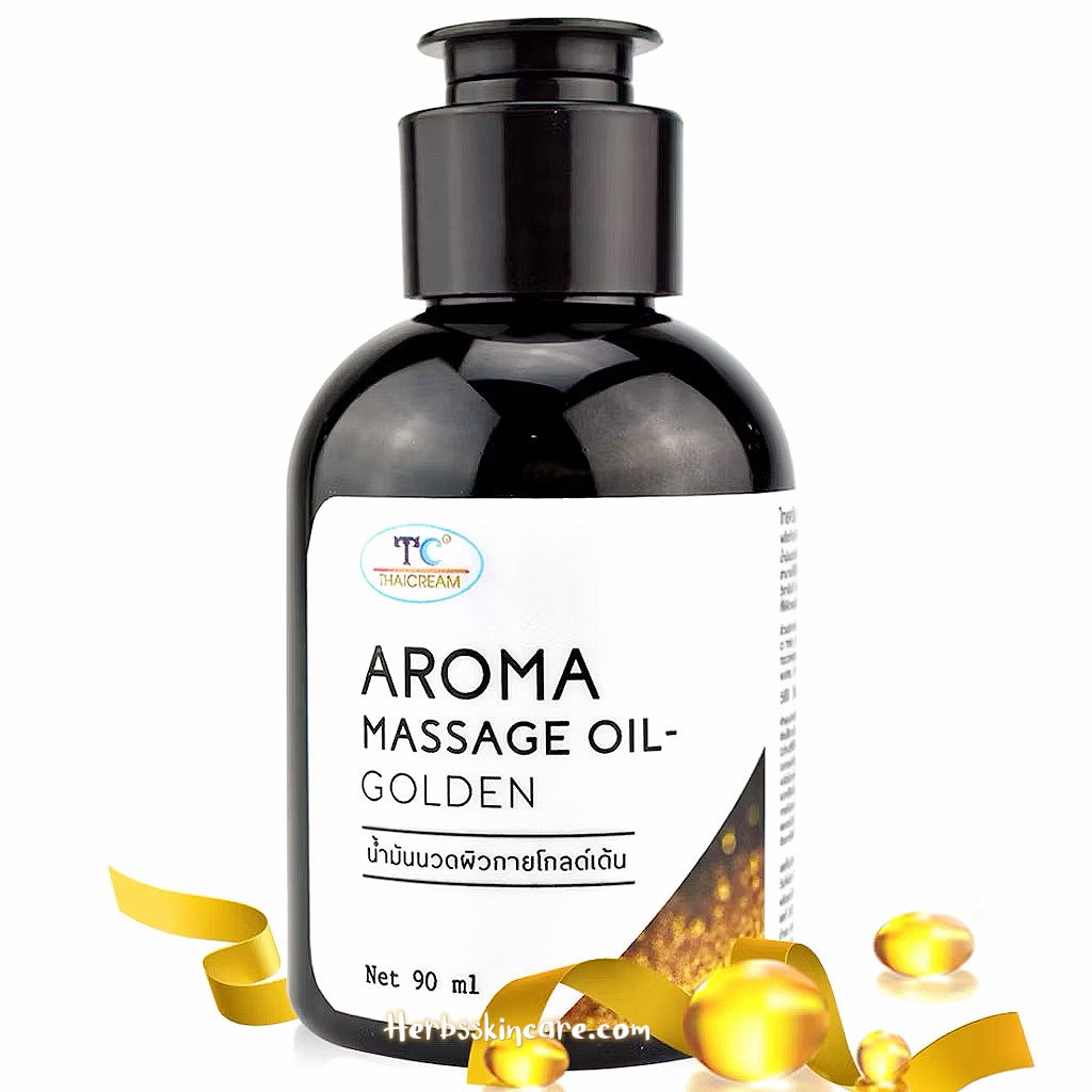 TC AROMA MASSAGE OIL 90 ML. (GOLDEN)