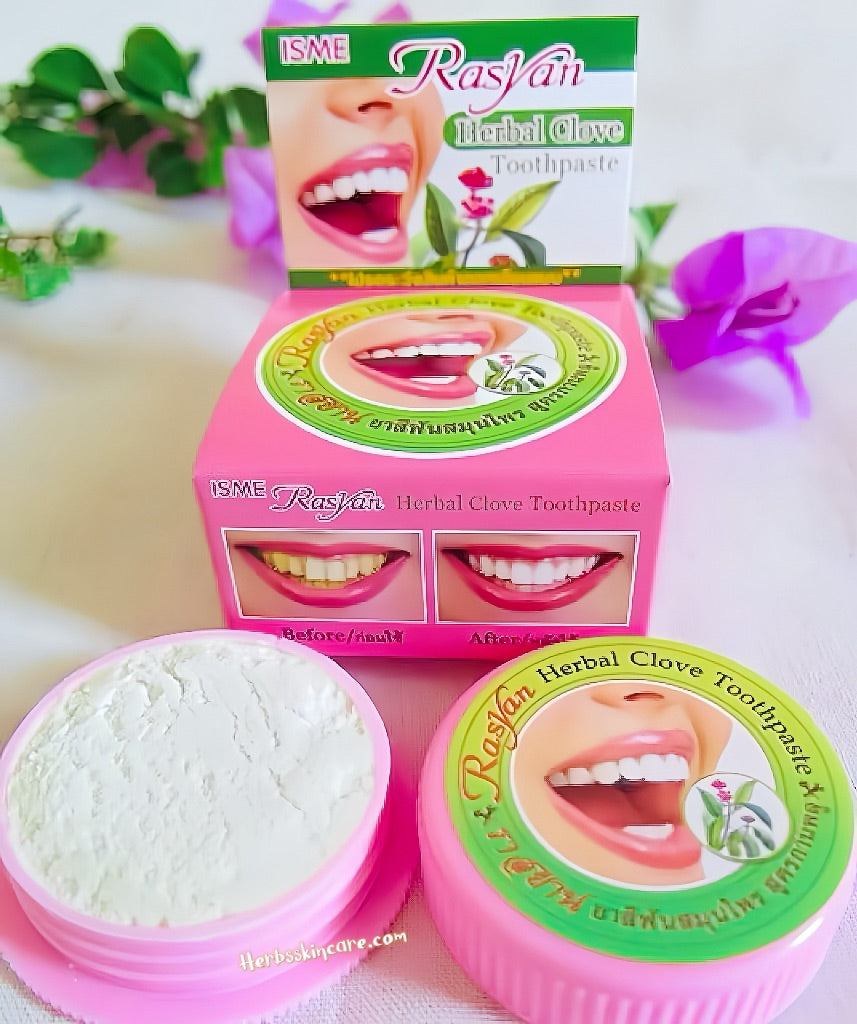 RASYAN HERBAL CLOVE TOOTHPASTE WITH ALOVE VERA & GUAVA LEAF 25 G.