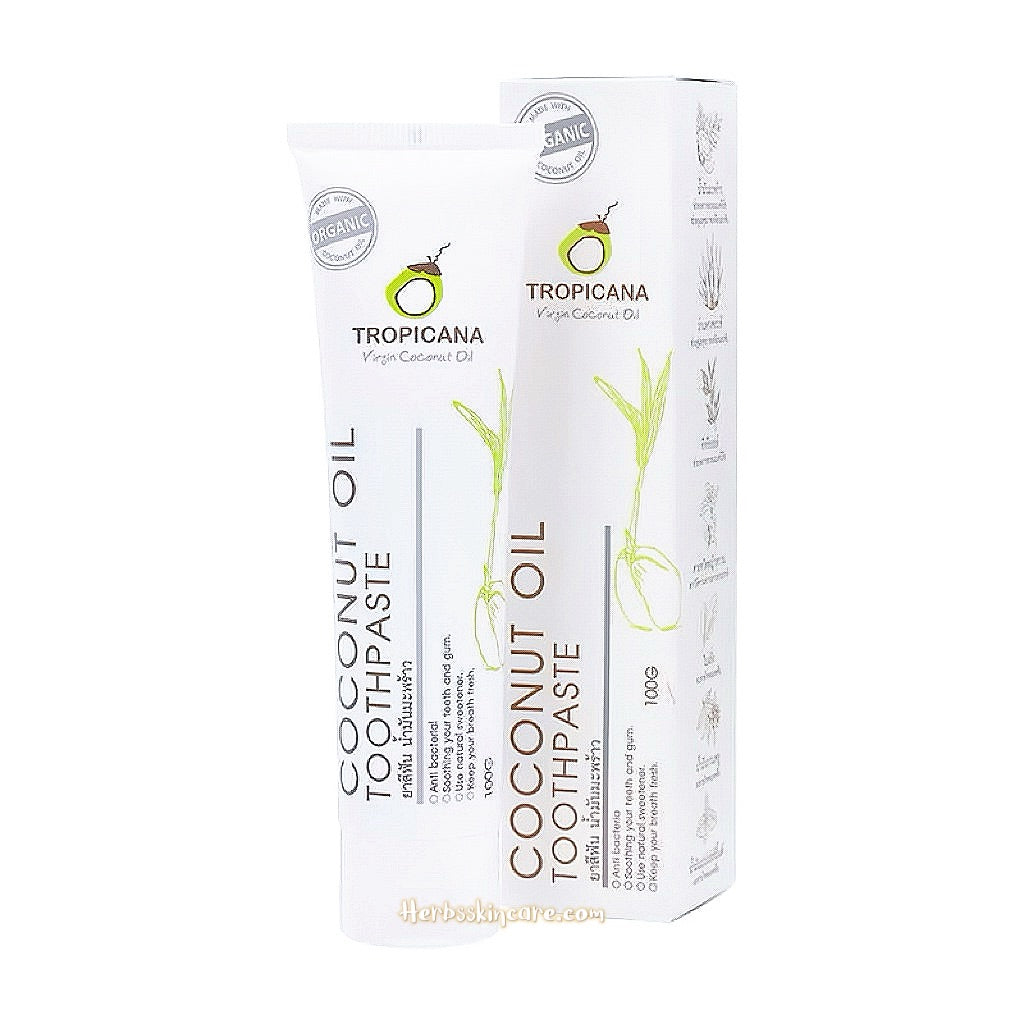 TROPICANA COCONUT OIL TOOTHPASTE 100 G.