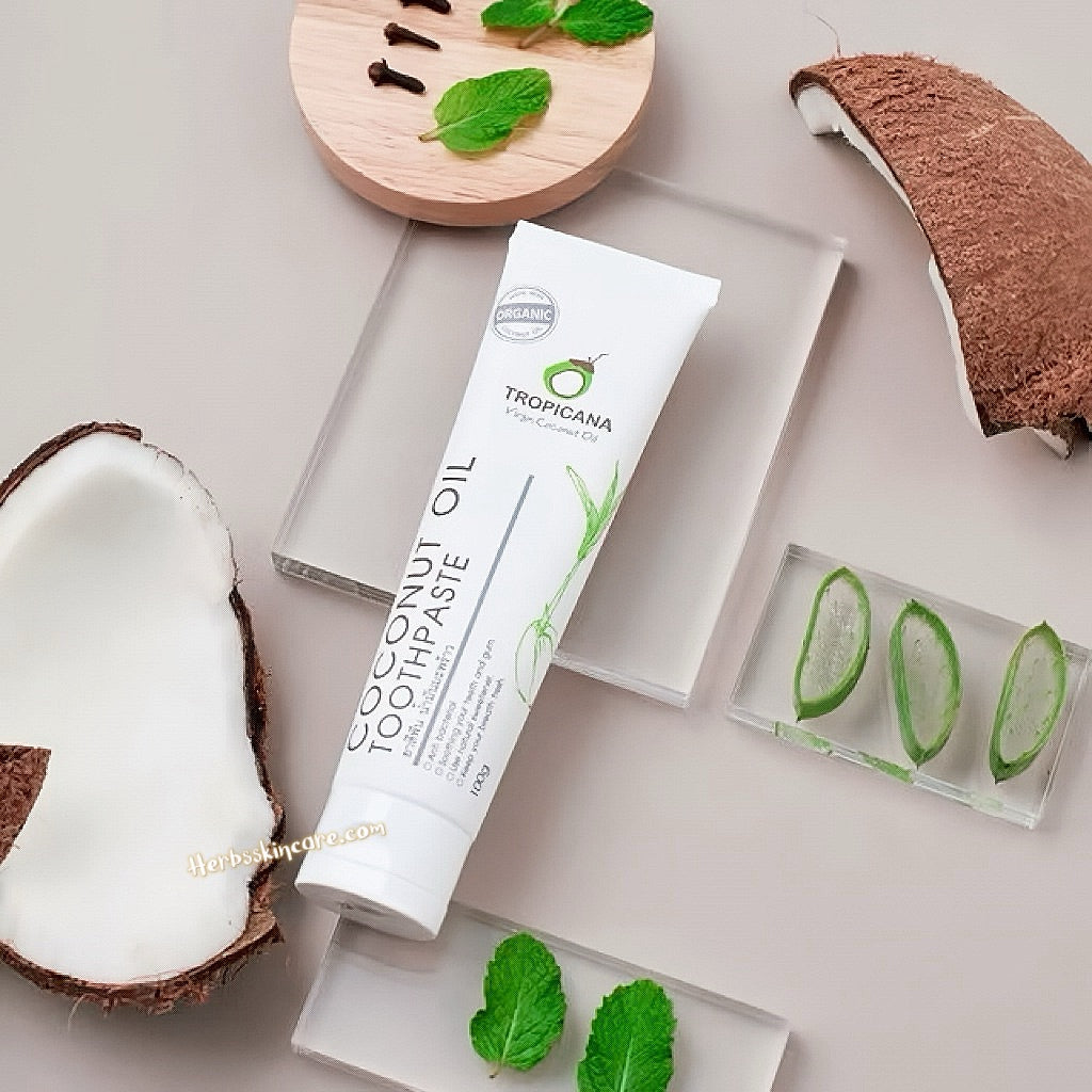 TROPICANA COCONUT OIL TOOTHPASTE 100 G.