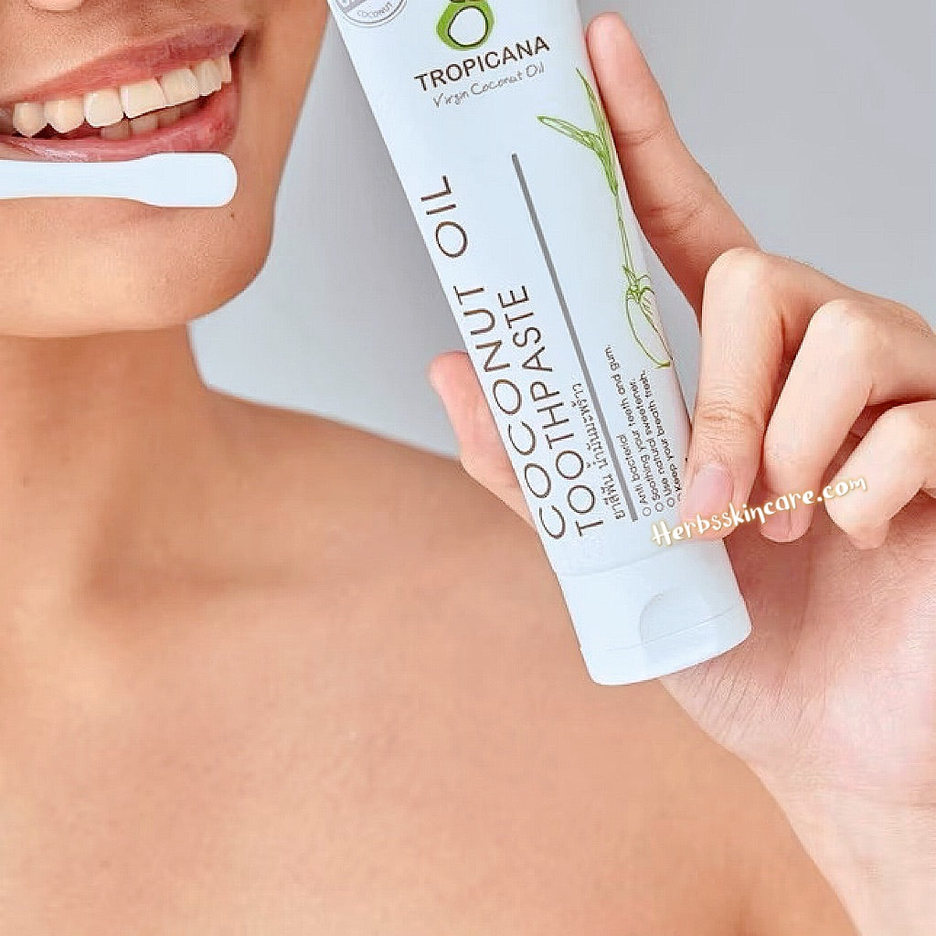 TROPICANA COCONUT OIL TOOTHPASTE 100 G.