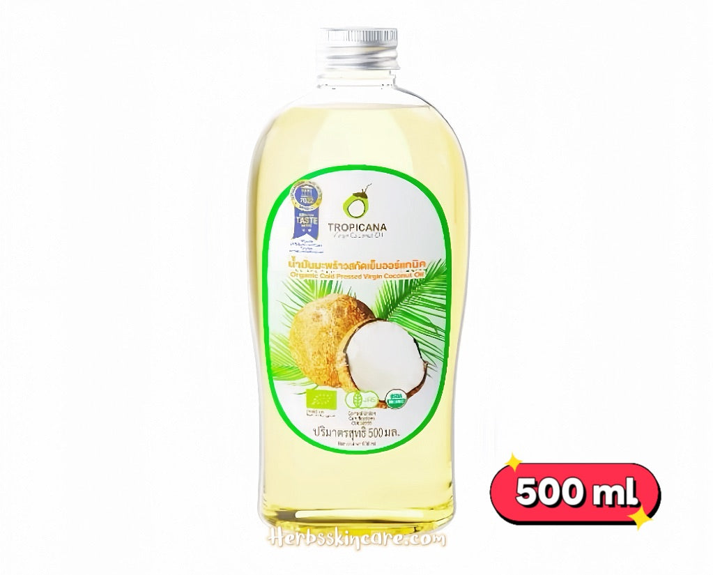 TROPICANA ORGANIC COLD PRESSED VIRGIN COCONUT OIL 500 ML.