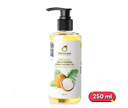 TROPICANA ORGANIC COLD PRESSED VIRGIN COCONUT OIL 250 ML.