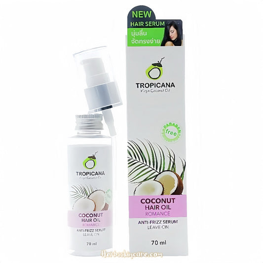 TROPICANA ORGANIC COCONUT HAIR OIL ROMANCE 70 ML.