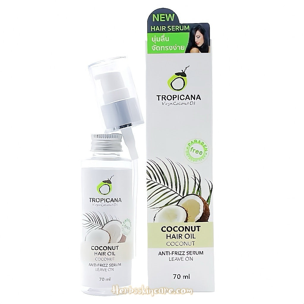 TROPICANA ORGANIC COCONUT HAIR OIL COCONUT 70 ML.