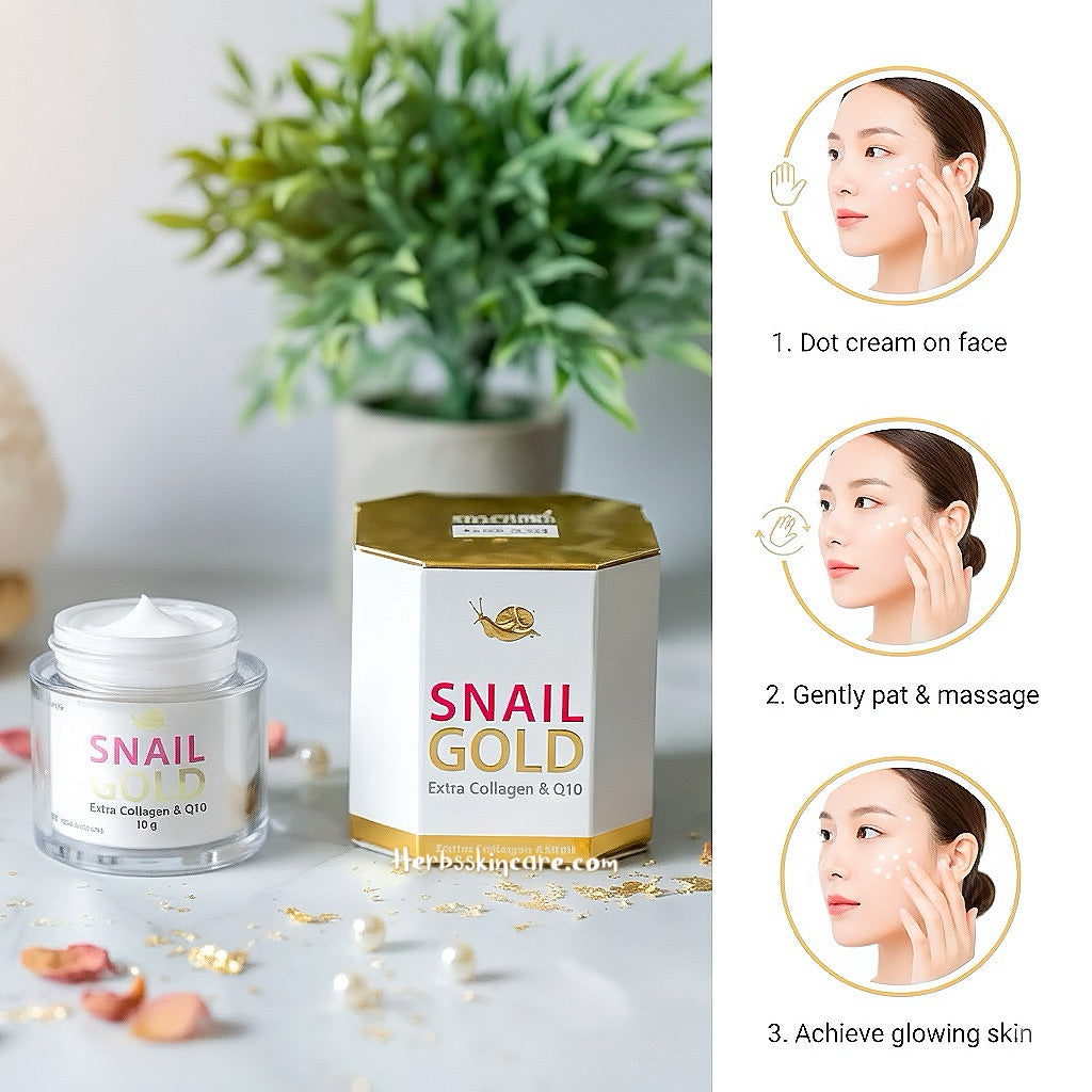 ROYAL THAI HERB SNAIL GOLD EXTRA COLLAGEN & Q10 (50 G.)