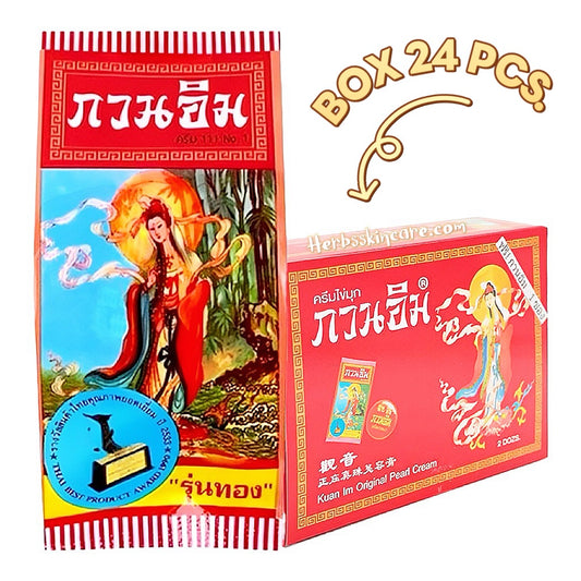 KUAN IM PEARL CREAM - ANTI ACNE AND BLEMISH 3 G. (BOX 24 PCS.)