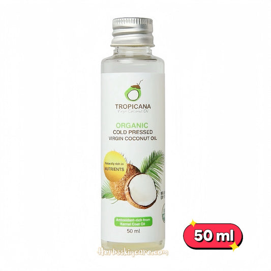 TROPICANA ORGANIC COLD PRESSED VIRGIN COCONUT OIL 50 ML.