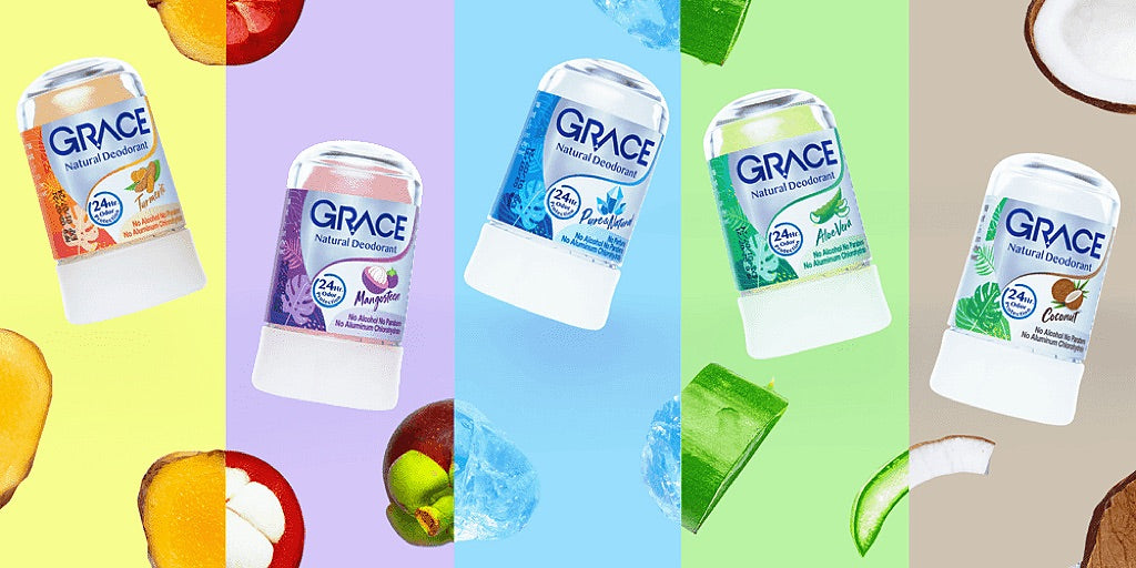 GRACE NATURAL DEODORANT 50 G. (PURE & NATURAL) BOX 12 PCS.