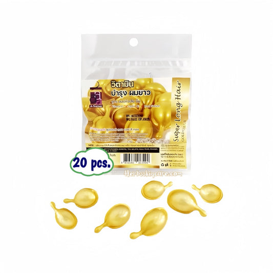 A-TRAINER HAIR VITAMIN CAPSULE FOR DRY AND DAMAGED HAIR (GOLD 1ML. x 20 CAPSULE)