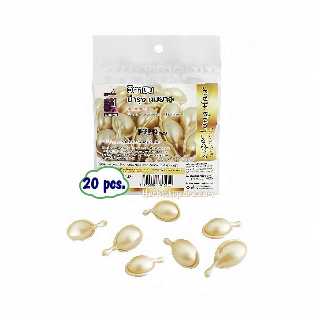 A-TRAINER HAIR VITAMIN CAPSULE FOR HAIR COLOR (CREAM 1ML. x 20 CAPSULE)
