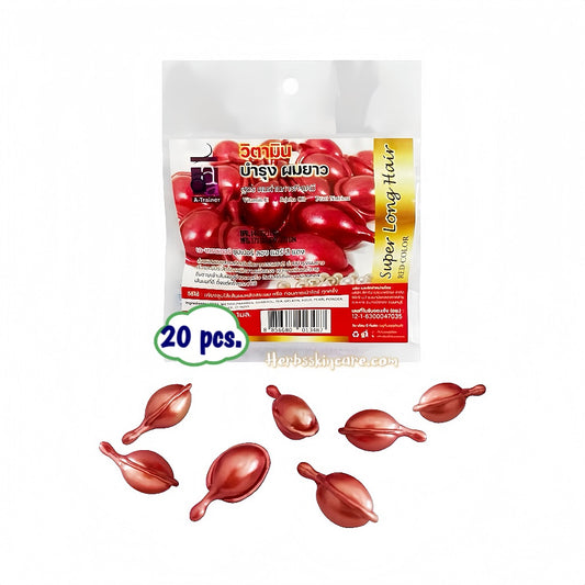 A-TRAINER HAIR VITAMIN CAPSULE FOR CHEMICALLY TREATED HAIR (RED 1 ML. x 20 CAPSULE)