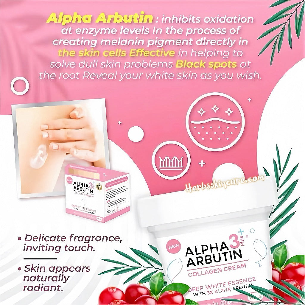 PRECIOUS SKIN ALPHA ARBUTIN COLLAGEN 3PLUS+ CREAM 100 G.