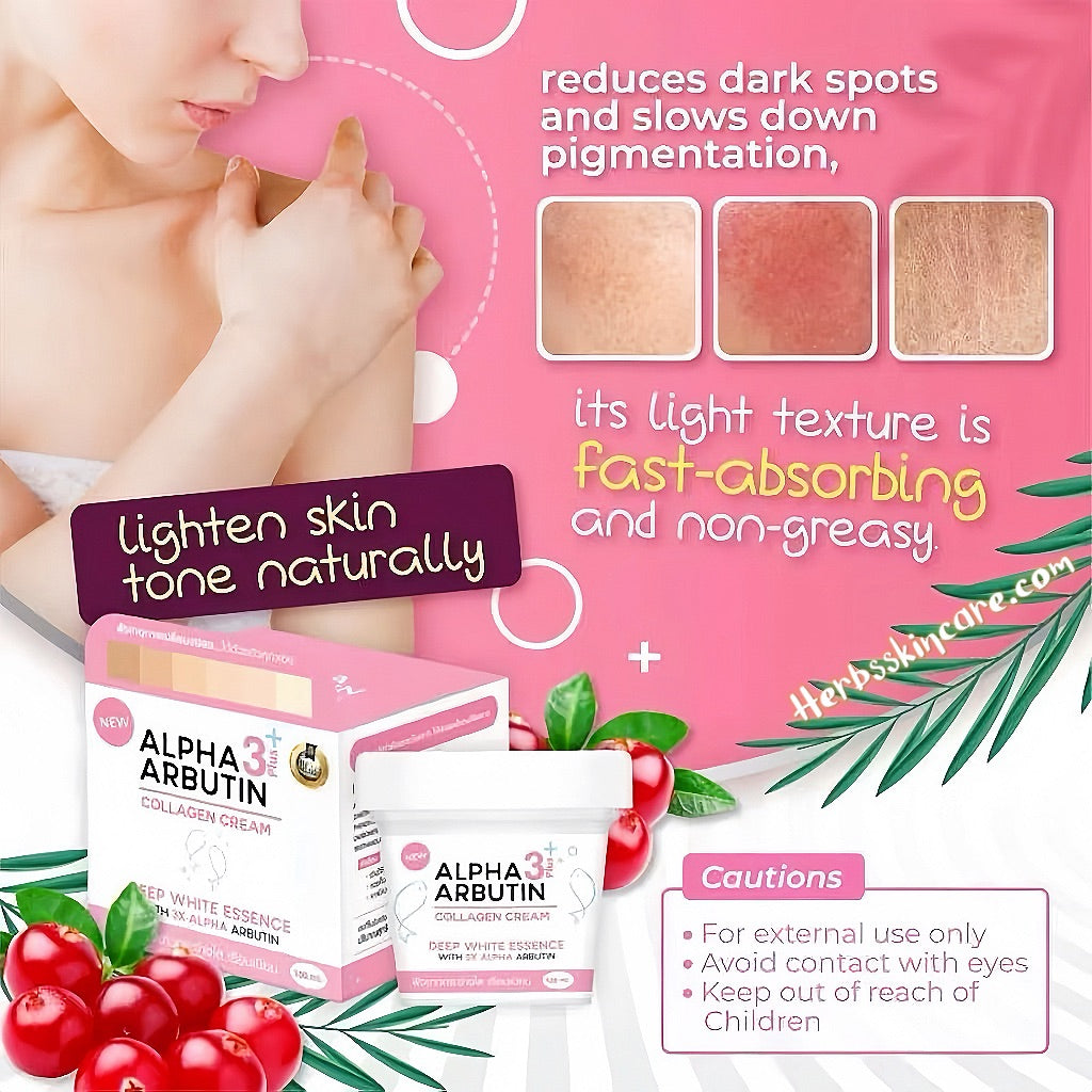 PRECIOUS SKIN ALPHA ARBUTIN COLLAGEN 3PLUS+ CREAM 100 G.