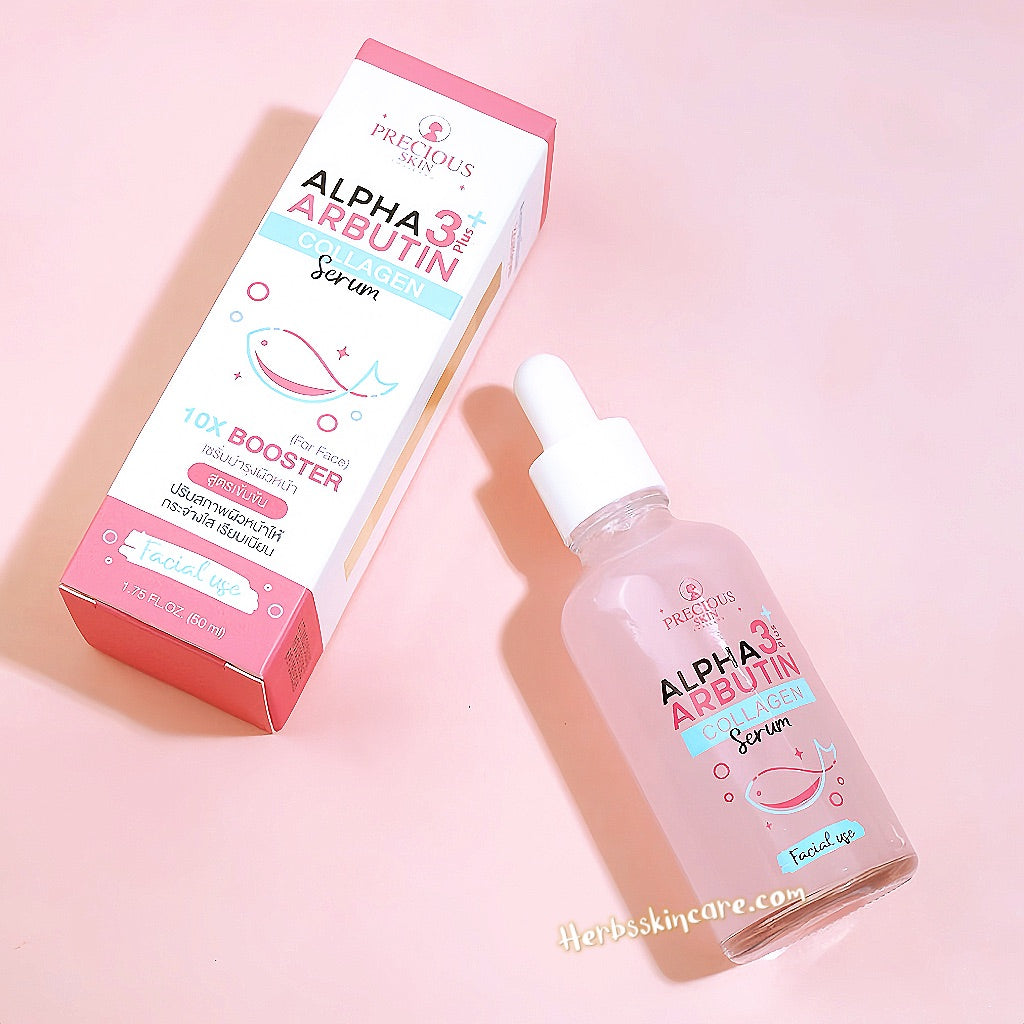 PRECIOUS SKIN ALPHA ARBUTIN COLLAGEN 3PLUS+ SERUM 50 ML.