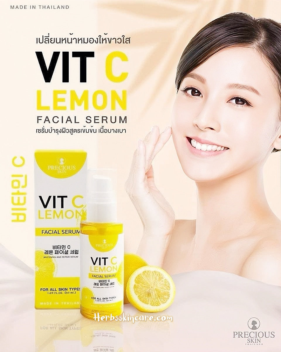 PRECIOUS SKIN VIT C LEMON FACIAL SERUM 50 ML.