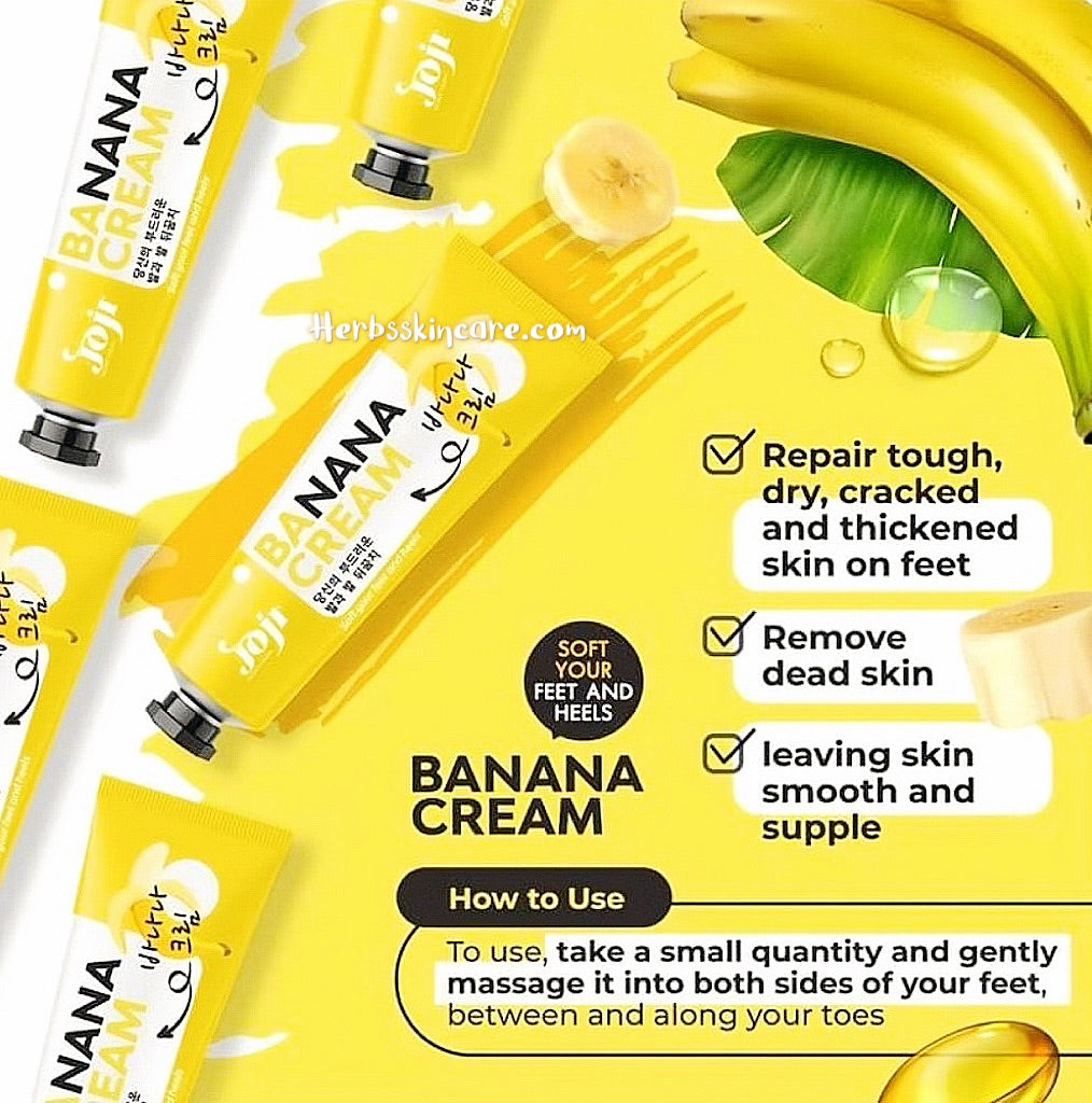 JOJI SECRET YOUNG - SOFT YOUR FEET AND HEELS BANANA CREAM 50 G. (BOX 3 PCS.)