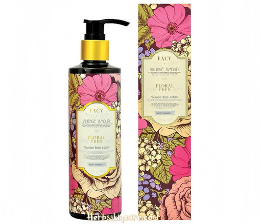 FACY VINTAGE AMOUR FLORAL EDEN SCENTED BODY LOTION 200 ML.