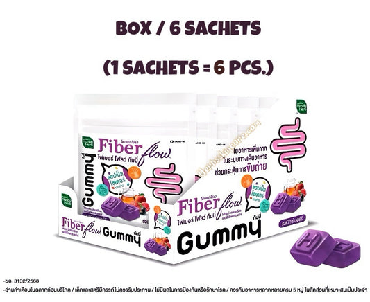 HANDY HERB FIBER FLOW - MIXED BERRY FLAVOR / BOX 6 SACHETS (1 SACHETS = 6 PCS.)