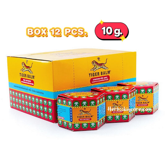 TIGER BALM RED HERBAL OINTMENT 10 G. (BOX 12 PCS.)