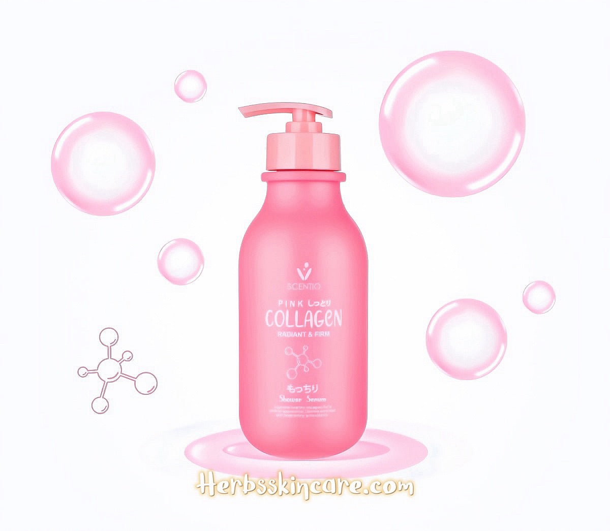 BEAUTY BUFFET SCENTIO PINK COLLAGEN SERUM DE DUCHA RADIANTE Y REAFIRMANTE 350 ML
