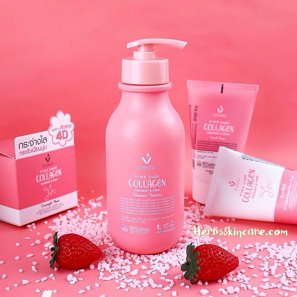 BEAUTY BUFFET SCENTIO PINK COLLAGEN SERUM DE DUCHA RADIANTE Y REAFIRMANTE 350 ML