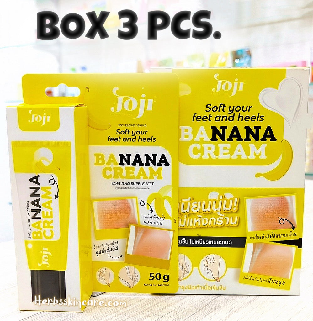 JOJI SECRET YOUNG - SOFT YOUR FEET AND HEELS BANANA CREAM 50 G. (BOX 3 PCS.)