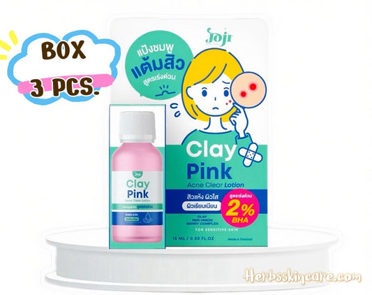 JOJI SECRET YOUNG CLAY PINK ACNE CLEAR LOTION 15 ML. (BOX 3 PCS.)