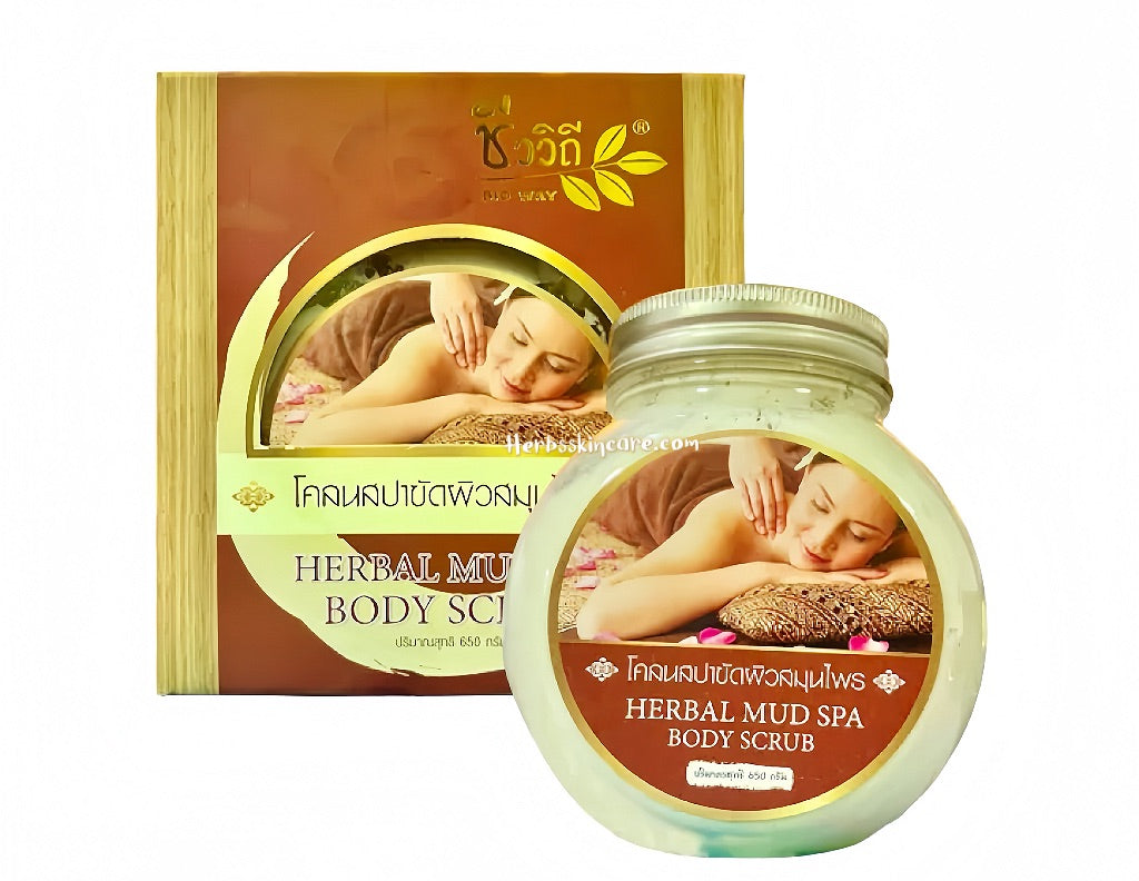 BIO WAY HERBAL MUD SPA BODY SCRUB 650 G.