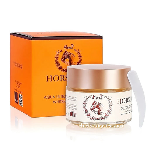 MOODS SKIN CARE HORSE OIL AQUA ULTRA MOISTURIZING WHITENING MASK 100 ML.