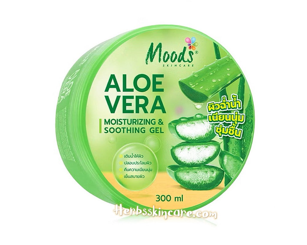 MOODS SKIN CARE ALOE VERA MOISTURIZING & SOOTHING GEL 300 G.