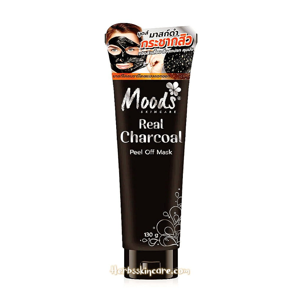 MOODS SKIN CARE REAL CHARCOAL BLACK PEEL OFF MASK 130 G.