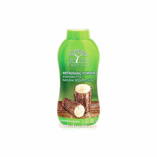 DE LEAF THANAKA REFRESHING TALCUM POWDER 80 G.