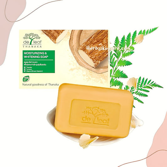 DE LEAF THANAKA MOISTURIZING AND WHITENING SOAP 100 G.