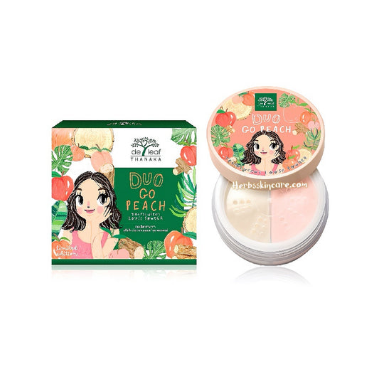DE LEAF THANAKA DUO GO PEACH TRANSLUCENT LOOSE POWDER 15 G.