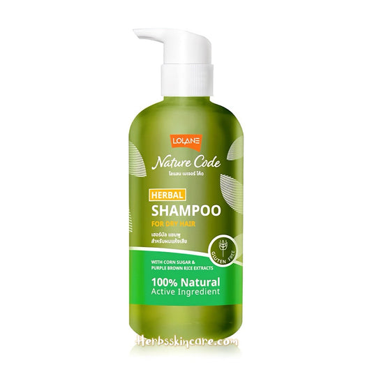 LOLANE NATURE CODE HERBAL SHAMPOO FOR DRY HAIR 280 ML.