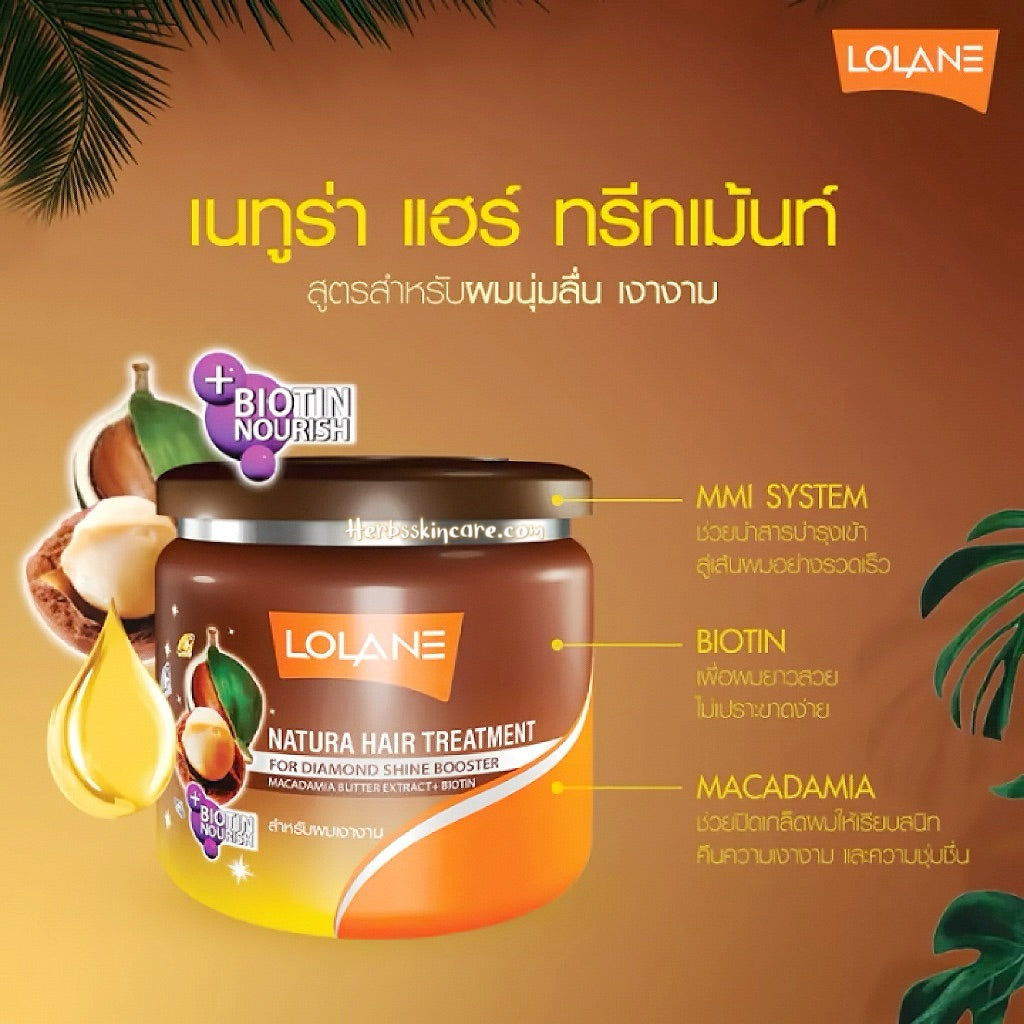 LOLANE NATURA HAIR TREATMENT FOR DIAMOND SHINE BOOSTER 100 G.