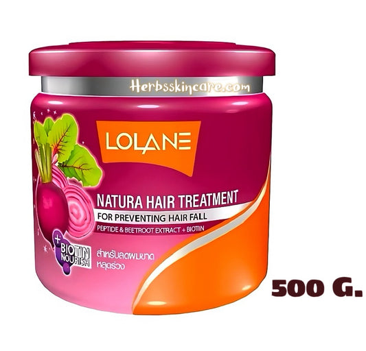 LOLANE NATURA HAIR TREATMENT FOR PREVENTING HAIR FALL 500 G.